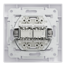 Двойная компьютерная розетка RJ45 Schneider Electric Asfora, белая