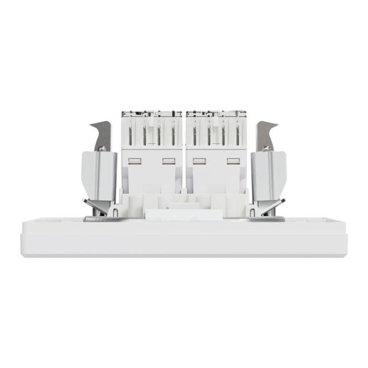 Двойная компьютерная розетка RJ45 Schneider Electric Asfora, белая - Новаторстрой - фото 6
