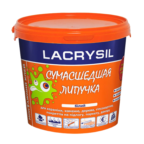 Клей монтажний акриловий Lacrysil "Божевільна липучка" (1,2 кг) - Новаторбуд - фото 1