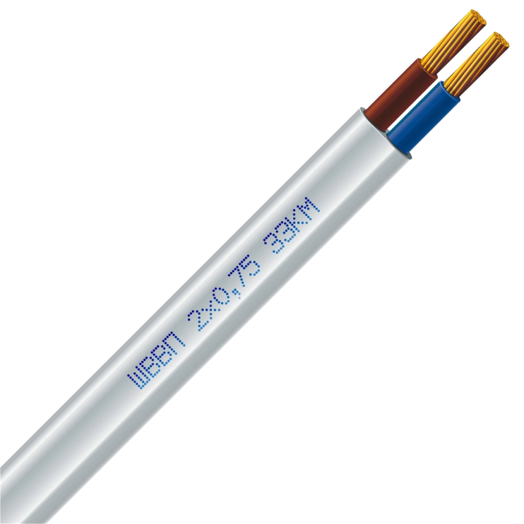 Провод медный ЗЗЦМ ШВВП 2x0,75 мм - Новаторстрой - фото 1