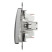 Двухклавишный переключатель Schneider Electric Sedna Design&Elements, матовый алюминий Киев