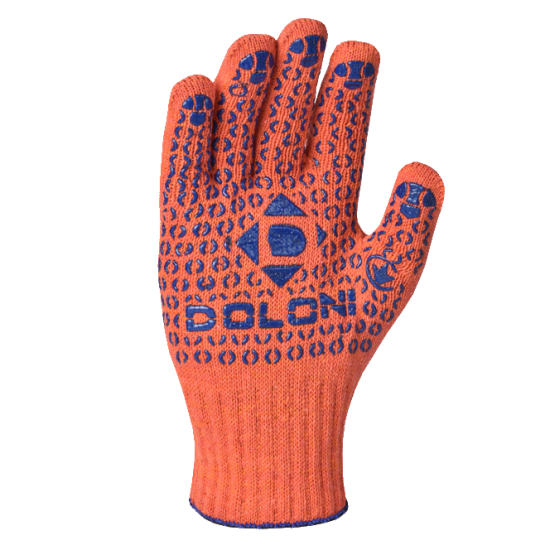 Рукавички трикотажні Doloni із ПВХ точкою підвищеної щільності 526 - Новаторбуд - фото 1
