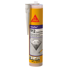 Клей-герметик однокомпонентный Sika Sikaflex-112 Crystal Clear (300 мл)