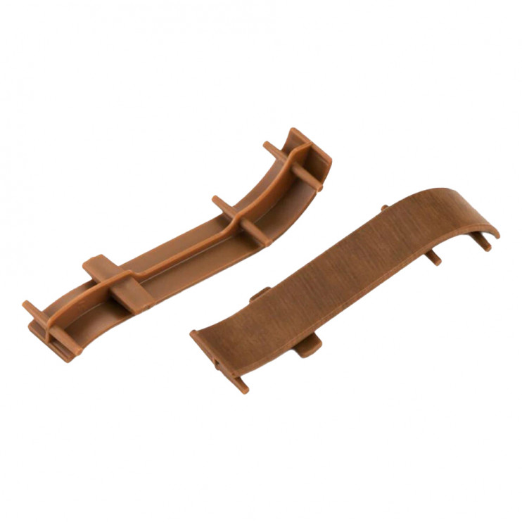 Соединитель для плинтуса TIS орех бразильский (ПЛГСК-0025) - Новаторстрой - фото 2