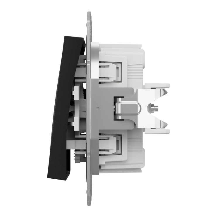 Переключатель одноклавишный самозажимной Schneider Electric Asfora, антрацит Киев в Киеве - Новаторстрой - фото 5