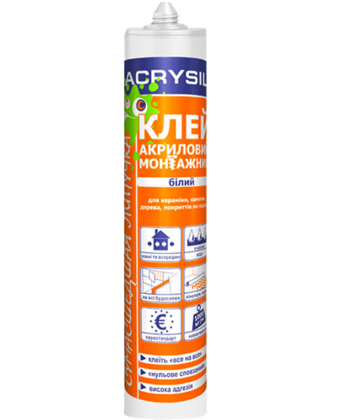 Клей монтажний акриловий Lacrysil "Божевільна липучка" (440 гр) - Новаторбуд - фото 1
