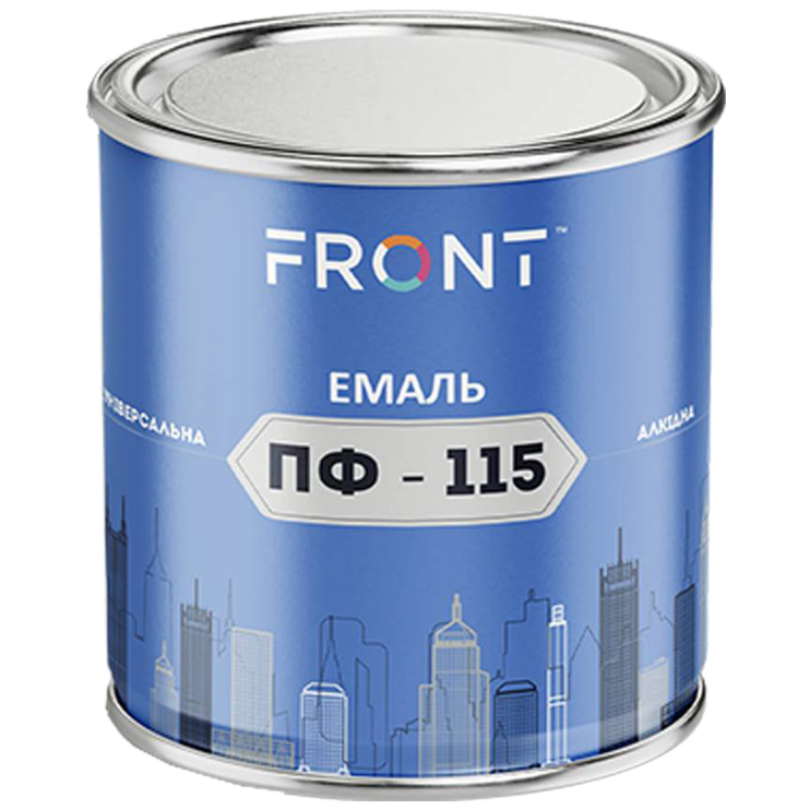 Эмаль ПФ-115 FRONT ярко-голубая (синяя) 0,9 кг Киев в Киеве - Новаторстрой - фото 1