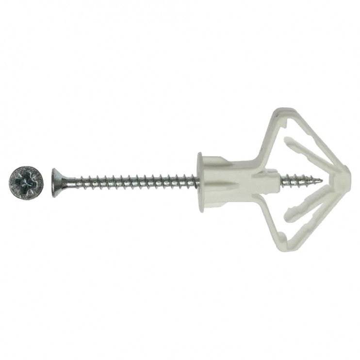 Дюбель Молли WAVE с шурупом 8x50 белый (100 шт) Киев в Киеве - Новаторстрой - фото 1