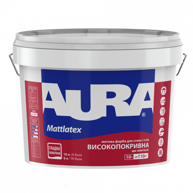 Фарба латексна, що миється Aura Mattlatex (10 л) Київ у Києві - Новаторбуд - фото 1