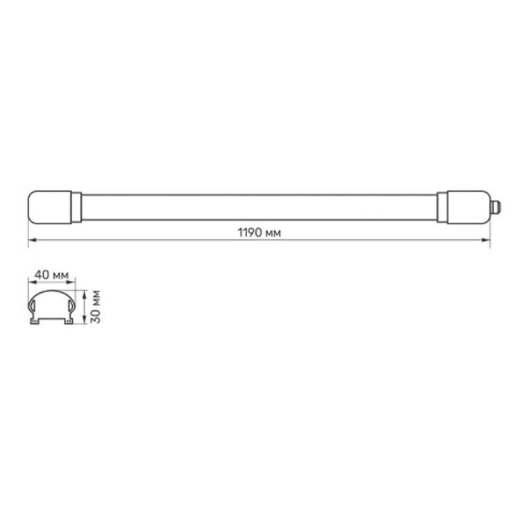 Светильник линейный накладной LED Titanum 36W 6500K Киев в Киеве - Новаторстрой - фото 3