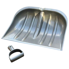 Лопата для снега с металлической вставкой WoffMann 280x260 мм без держака