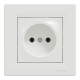 Розетка без заземления Schneider Electric Asfora, белая
