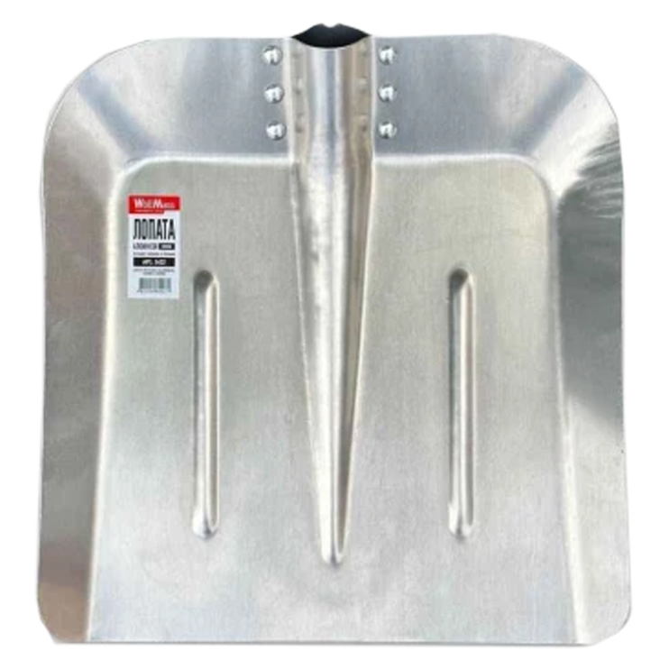 Лопата для снега алюминиевая WoffMann 340x350мм - Новаторстрой - фото 1