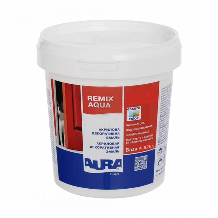 Емаль акрилова Aura Luxpro Remix Aqua 30 (0,7 л) Київ у Києві - Новаторбуд - фото 1