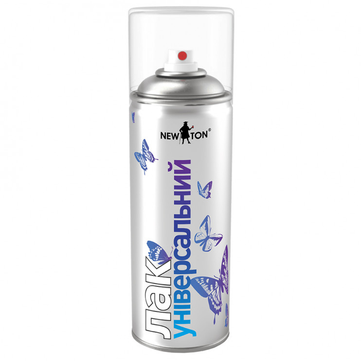 Лак універсальний в аерозолі NewTon безбарвний глянсовий (400 мл) - Новаторбуд - фото 1