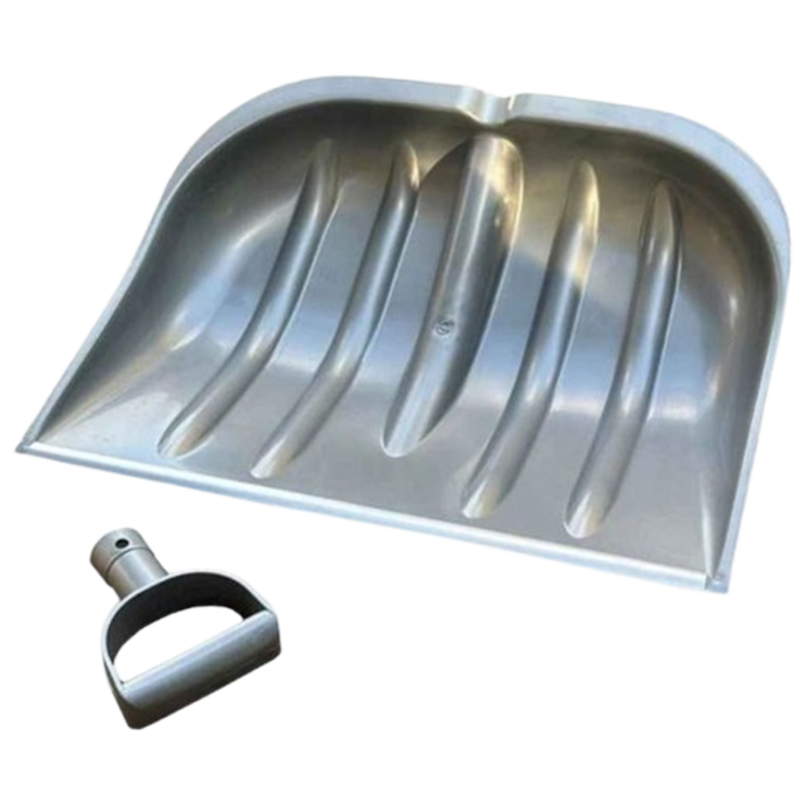 Лопата для снега с металлической вставкой WoffMann 490x405 мм без держака Киев в Киеве - Новаторстрой - фото 1