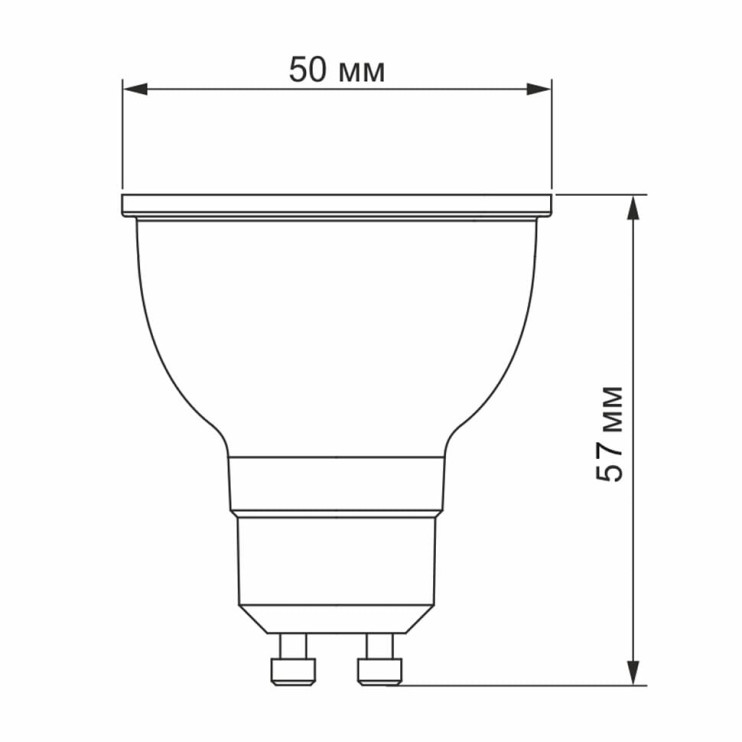 Лампа LED VIDEX MR16e 8W GU10 4100K 220V Київ у Києві - Новаторбуд - фото 3