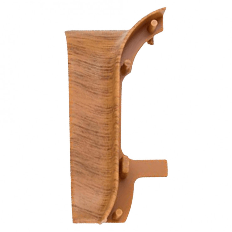 Угол внутренний для плинтуса TIS дуб морган с коэкструзией (ПЛГВК-0026) - Новаторстрой - фото 1