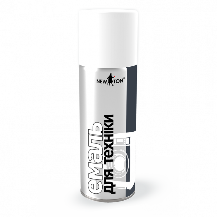 Эмаль для бытовой техники в аэрозоле NewTon белая (400 мл) - Новаторстрой - фото 1