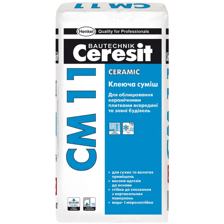 Клей для плитки Ceresit СМ 11 (25 кг) Киев в Киеве - Новаторстрой - фото 1