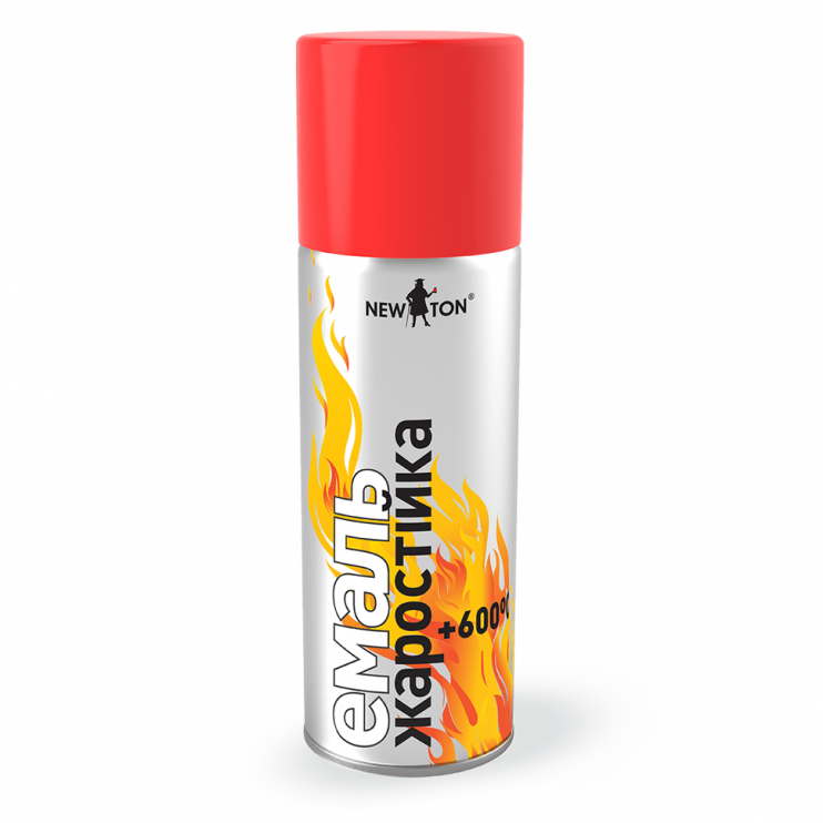 Емаль жаростійка в аерозолі NewTon чорна (400 мл) Київ у Києві - Новаторбуд - фото 1