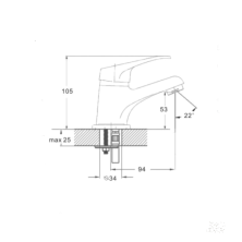 Смеситель Zegor LUN1 для умывальника
