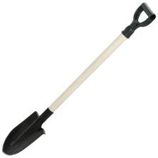 Лопата копальная малая (ЛКМ) с черенком и деревянной ручкой