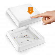 Светильник квадратный накладной Titanum 24W 1920Lm 5000K 190x190x35мм