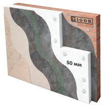 Система утеплення пінопластом 50 мм TIGOR (ціна за 1 м2)