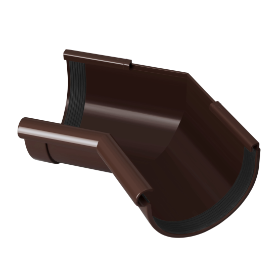 Кут ринви Rainway внутрішній 135° 130 коричневий - Новаторбуд - фото 1