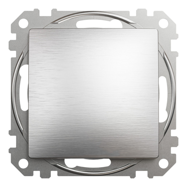 Одноклавішний вимикач Schneider Electric Sedna Design&Elements, матовий алюміній Київ у Києві - Новаторбуд - фото 1