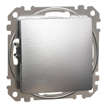 Одноклавишный выключатель Schneider Electric Sedna Design&Elements, матовый алюминий