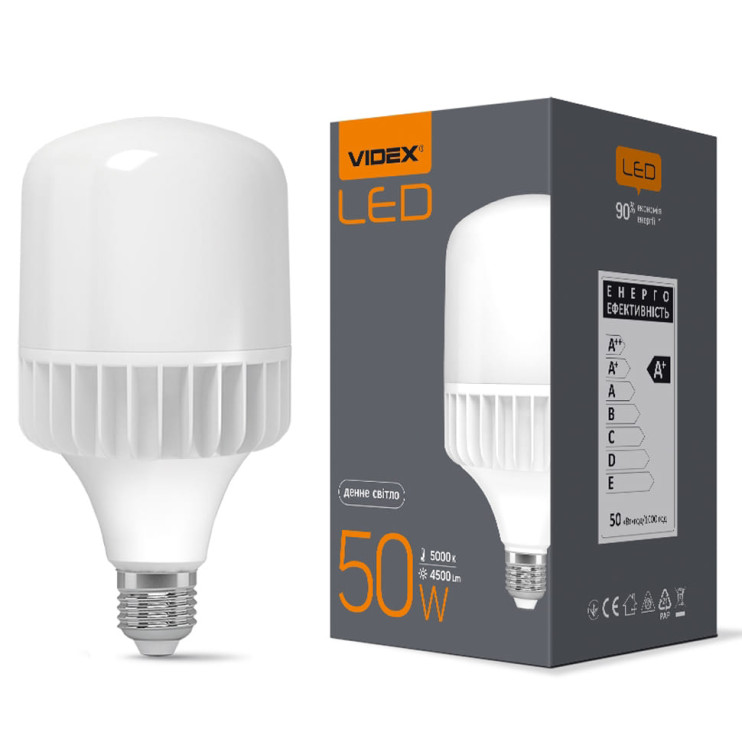 Лампа LED VIDEX A118 50W E27 5000K 220V Київ у Києві - Новаторбуд - фото 1
