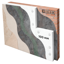 Система утеплення пінопластом 100 мм TIGOR (ціна за 1 м2)