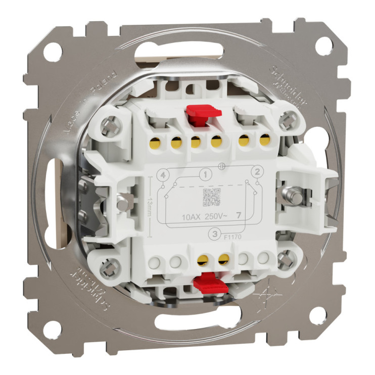 Промежуточный выключатель Schneider Electric Sedna Design&Elements, берёза - Новаторстрой - фото 2