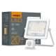 Прожектор з датчиком руху та освітлення LED VIDEX F2e 20W 5000K 1900Lm