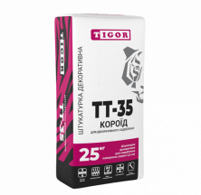 Штукатурка декоративная TIGOR ТТ-35 Короед белая 2,5 мм (25 кг)