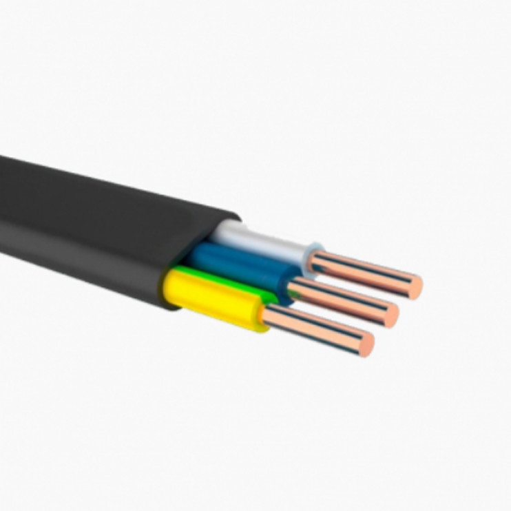 Кабель силовий мідний Gal-Kat ВВГнг-LS-П 3x4 мм Київ у Києві - Новаторбуд - фото 1