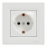 Розетка із заземленням Schneider Electric Asfora, біла