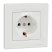 Розетка із заземленням Schneider Electric Asfora, біла