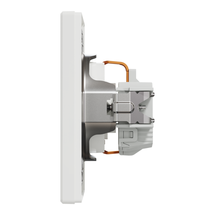 Розетка із заземленням та захисними шторками Schneider Electric Asfora, біла - Новаторбуд - фото 5