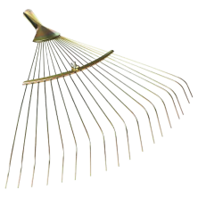 Грабли веерные оцинкованные раздвижные с черенком 18 зубьев (200 - 400 мм)