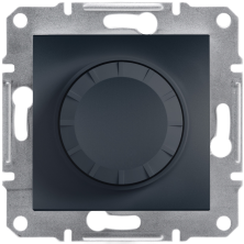 Світлорегулятор поворотний (дімер) Schneider Electric Asfora, антрацит