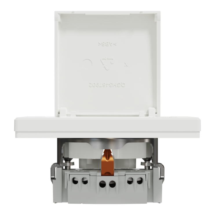 Розетка із заземленням та захисною кришкою Schneider Electric Asfora, біла - Новаторбуд - фото 7