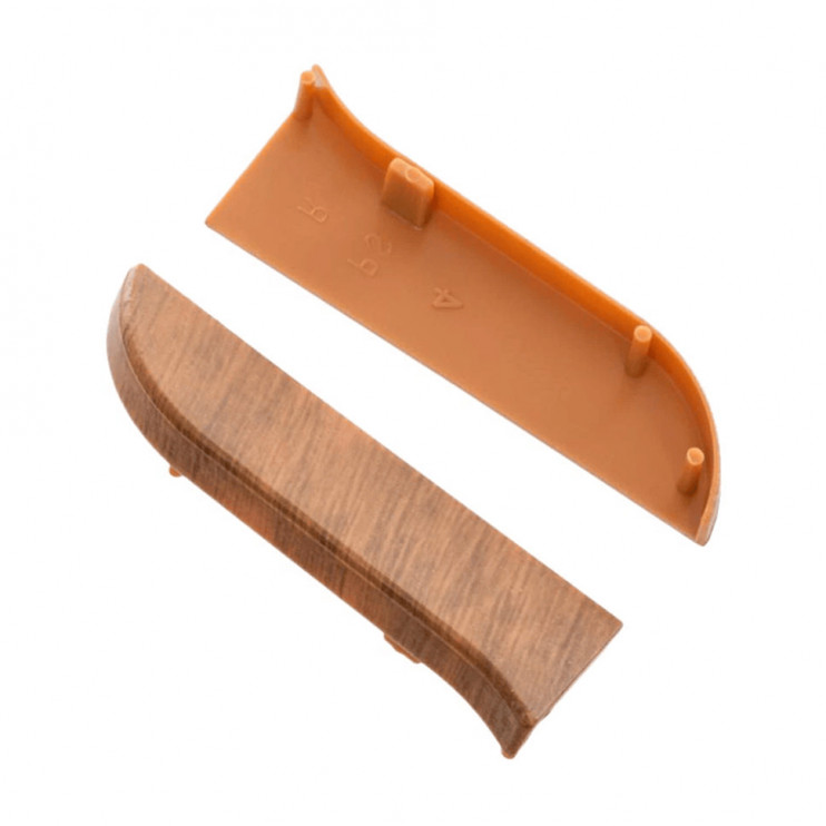 Заглушка правая для плинтуса TIS дуб морган ПЛГЗК-0026 - Новаторстрой - фото 2