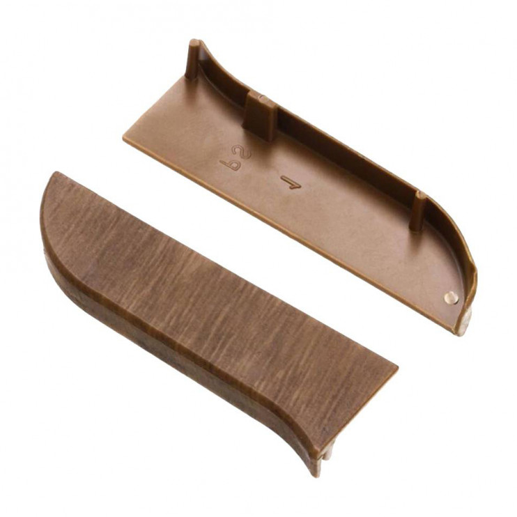 Заглушка права для плінтуса TIS горіх бразильський ПЛГЗК-0025 - Новаторбуд - фото 2