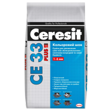 Затирка для плитки Ceresit CE 33 Plus 114 серый (2 кг)
