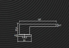 Ручка дверная Sempra H-30115-A-NISM ник. мат