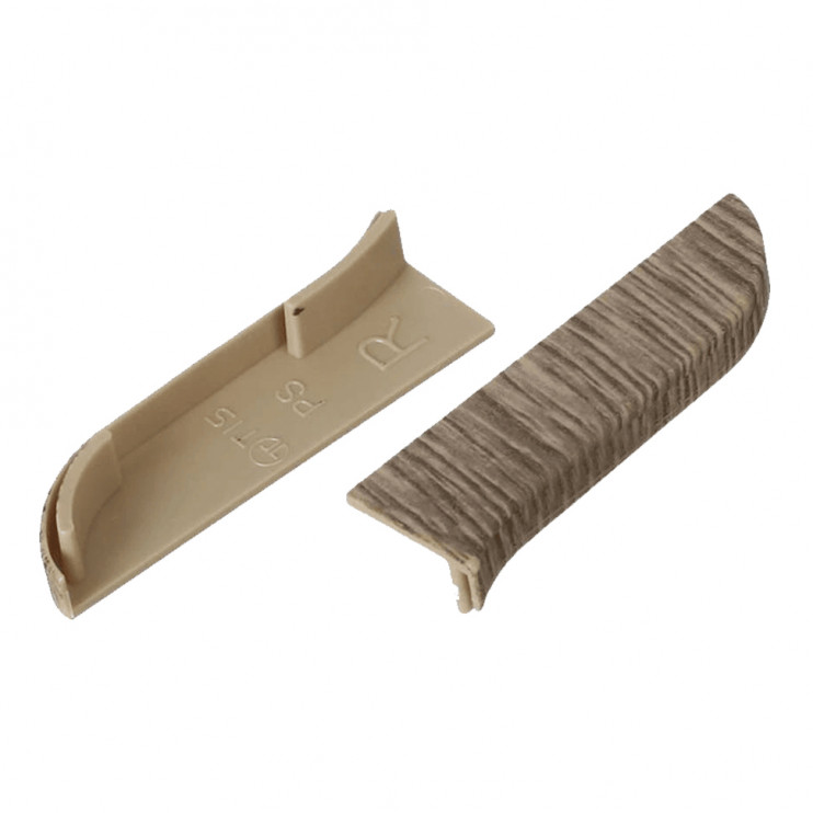 Заглушка ліва для плінтуса TIS дуб темний ПЛГЗК-0086 - Новаторбуд - фото 2