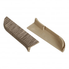 Заглушка права для плінтуса TIS дуб темний ПЛГЗК-0086